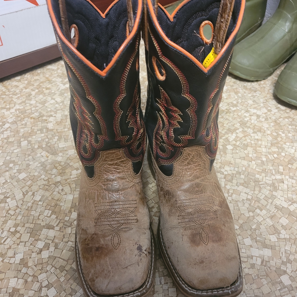 Dan Post Kids Boots - Black and Tan